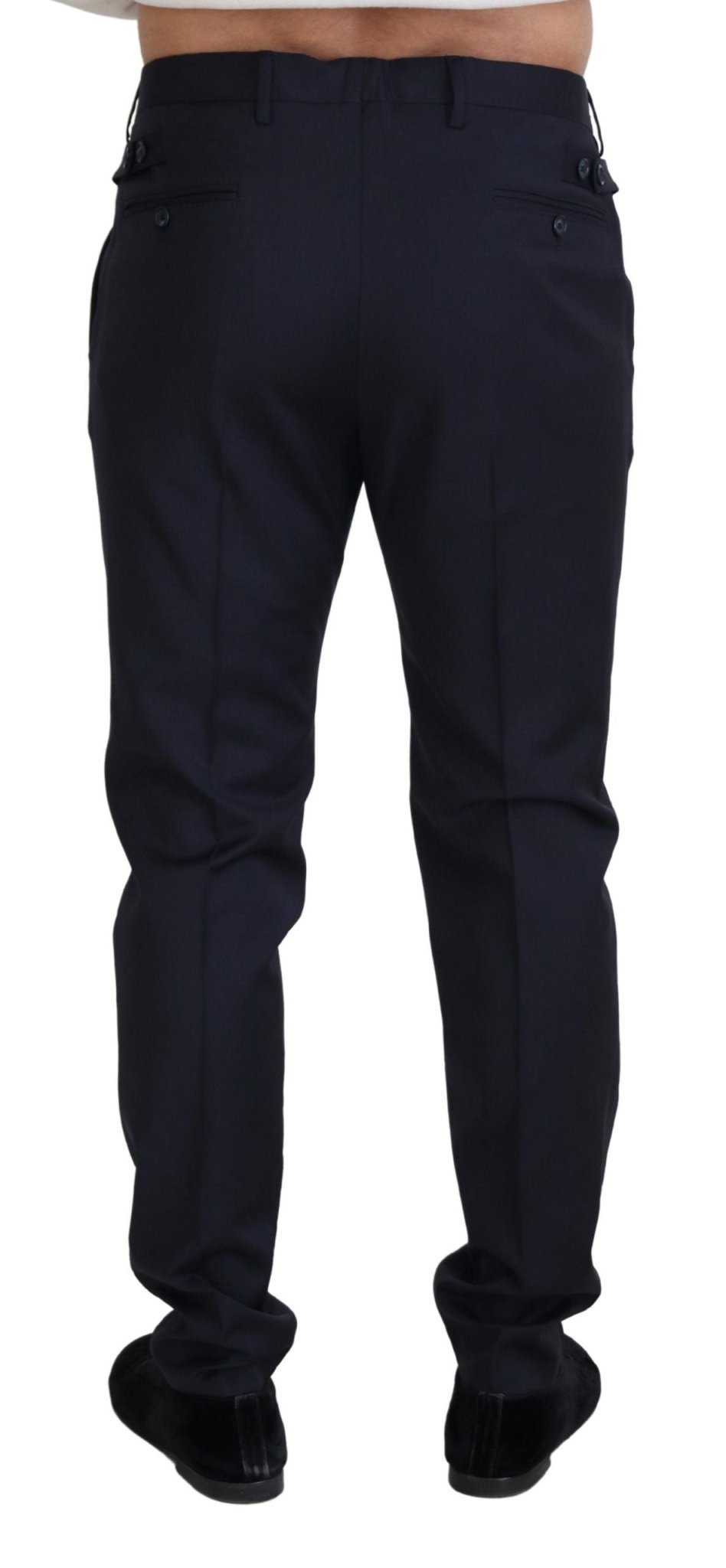 Dolce & Gabbana Blue Wool Chino Formal Pants