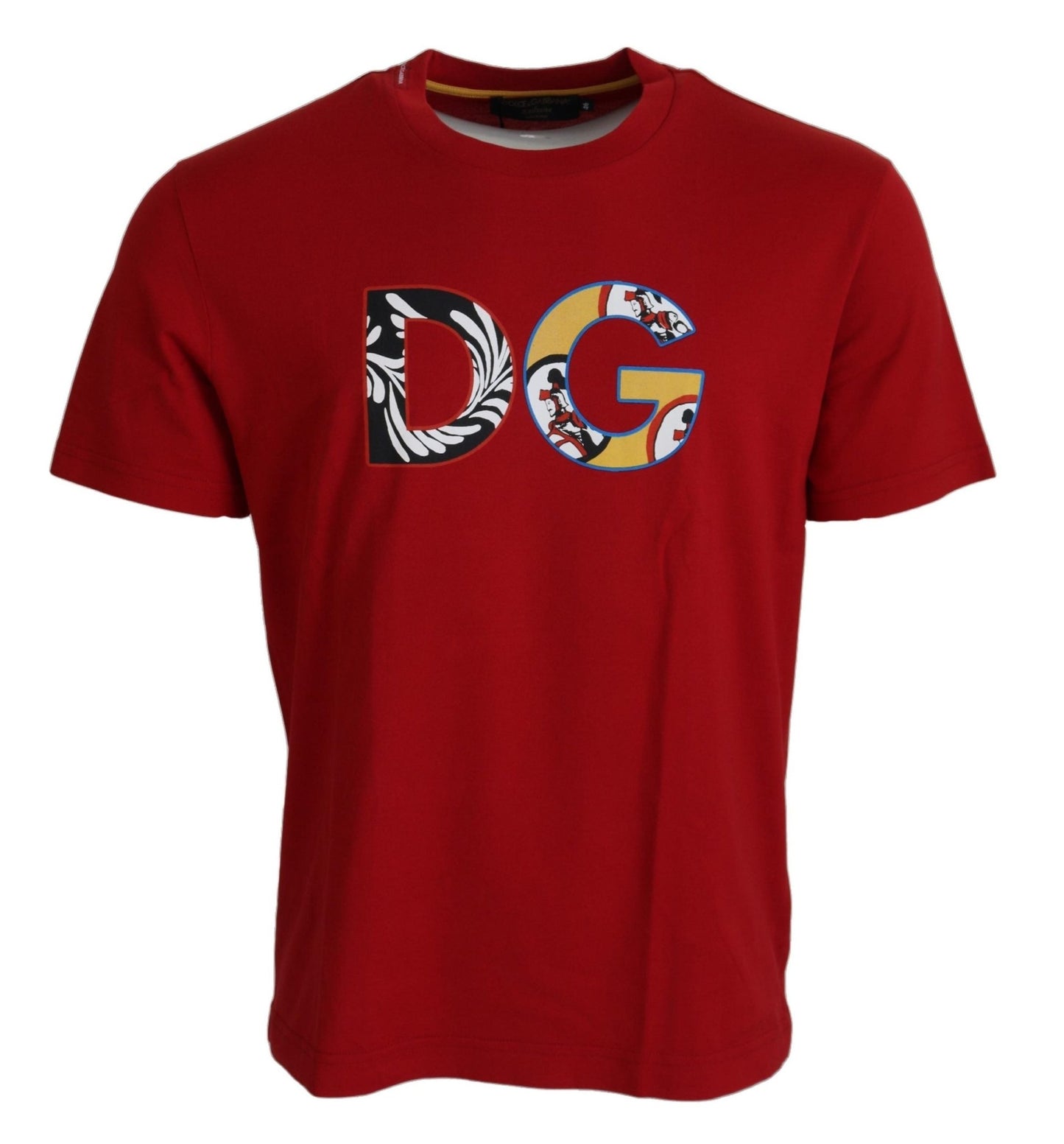 Dolce & Gabbana Red DG Logo Crewneck Top Exclusive  T-shirt