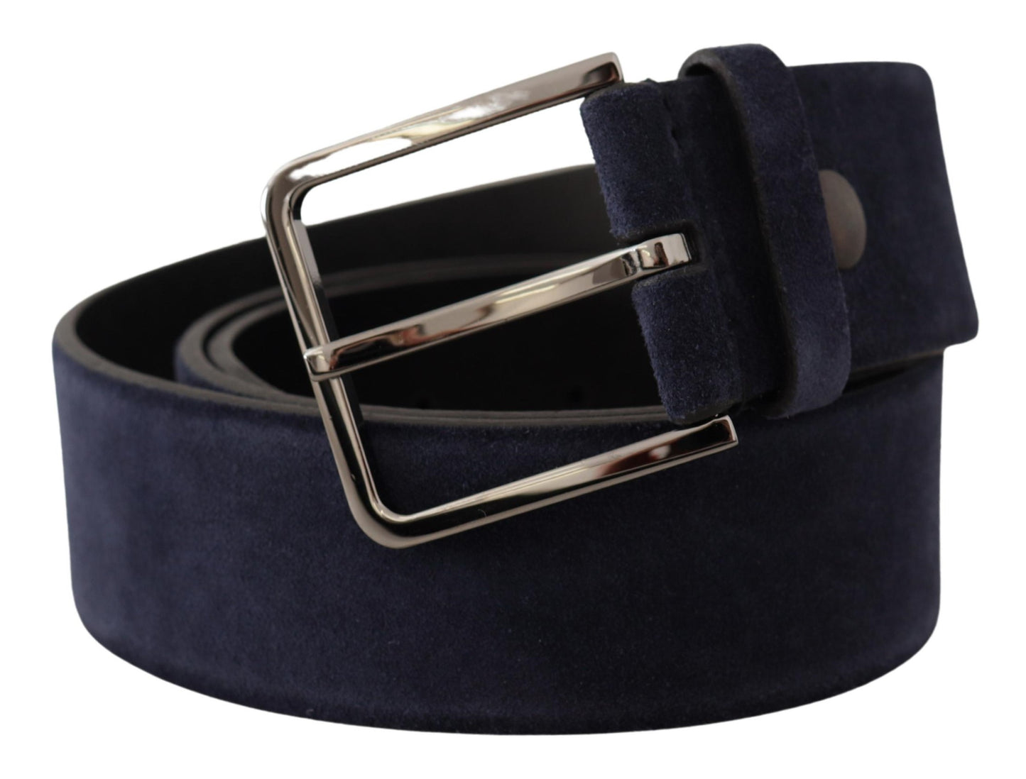 Dolce & Gabbana Navy Elegance Velvet Leather Belt