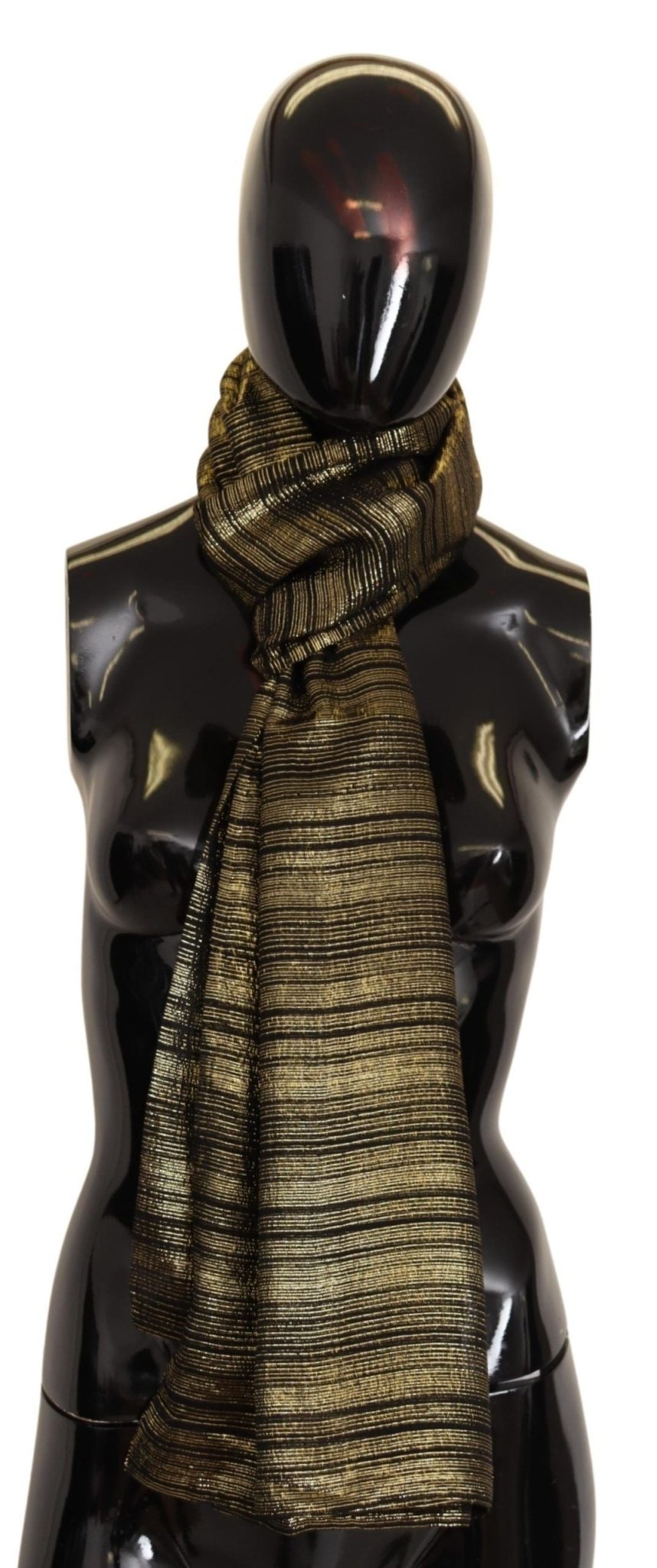 Dolce & Gabbana Elegant Gold Silk Blend Scarf
