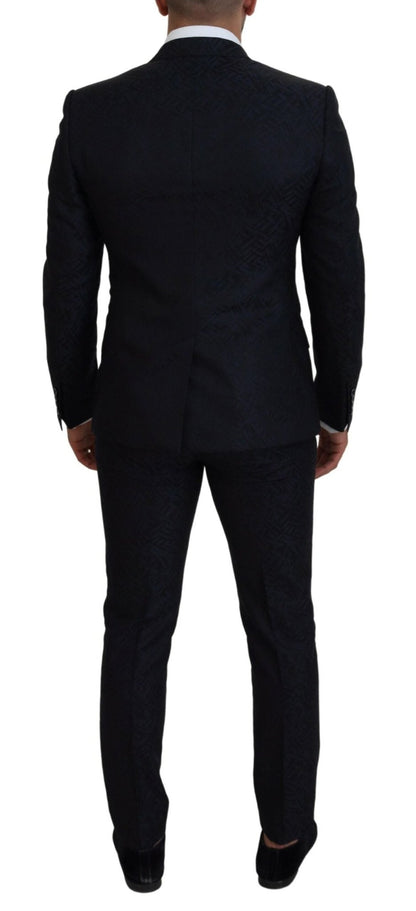 Dolce & Gabbana Sleek Martini Style Wool-Silk Men's Suit