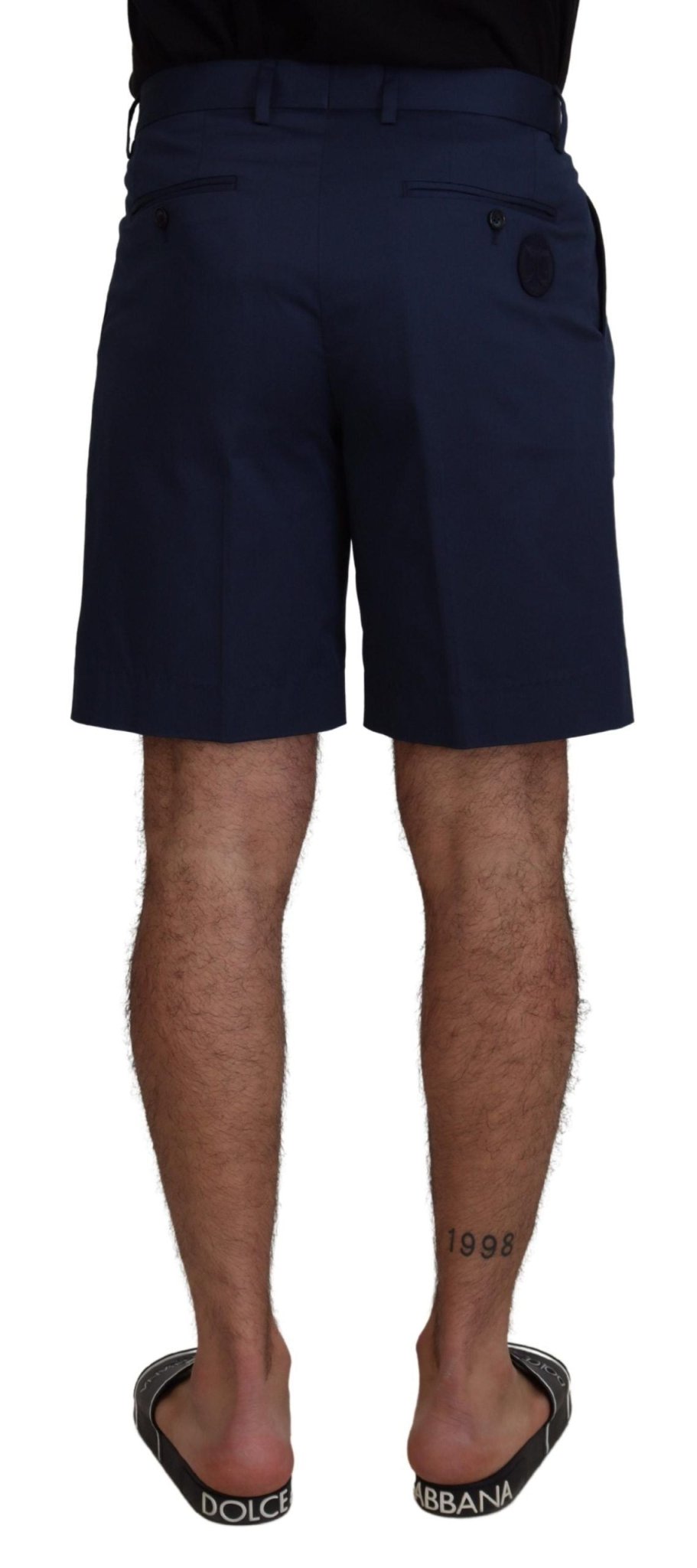 Dolce & Gabbana Blue Chinos Cotton Stretch Casual Shorts