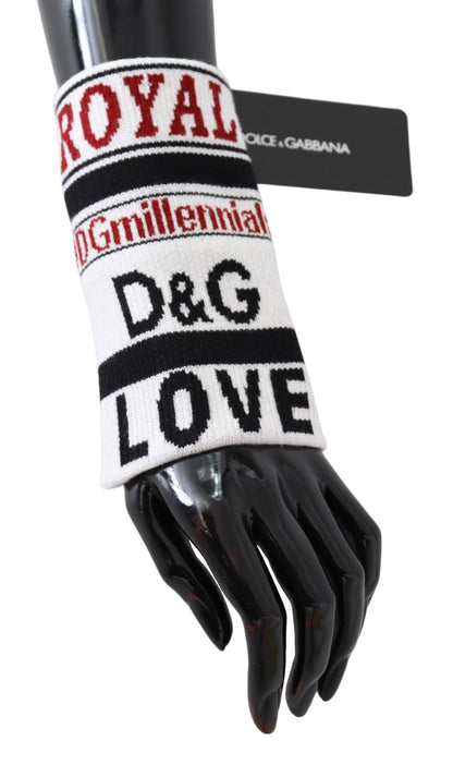 Dolce & Gabbana Multicolored Virgin Wool Wrist Wrap