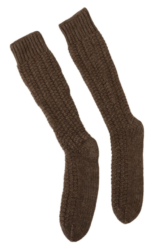 Dolce & Gabbana Chic Over-Calf Wool Blend Knit Socks