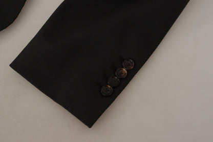 Dolce & Gabbana Elegant Slim Black Wool Blazer Jacket