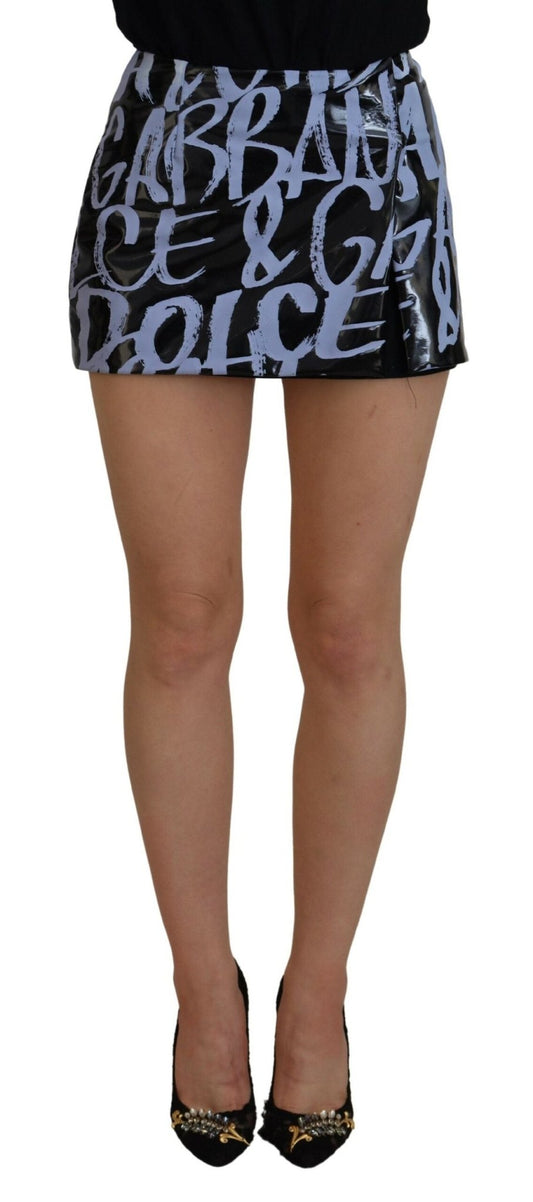 Dolce & Gabbana Elegant High Waist Logo Mini Skirt