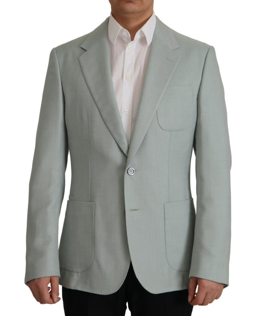 Dolce & Gabbana Elegant Slim Fit Cashmere Silk Blazer Jacket