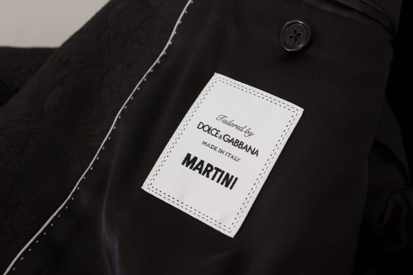 Dolce & Gabbana Elegant Black Two-Piece Martini Suit