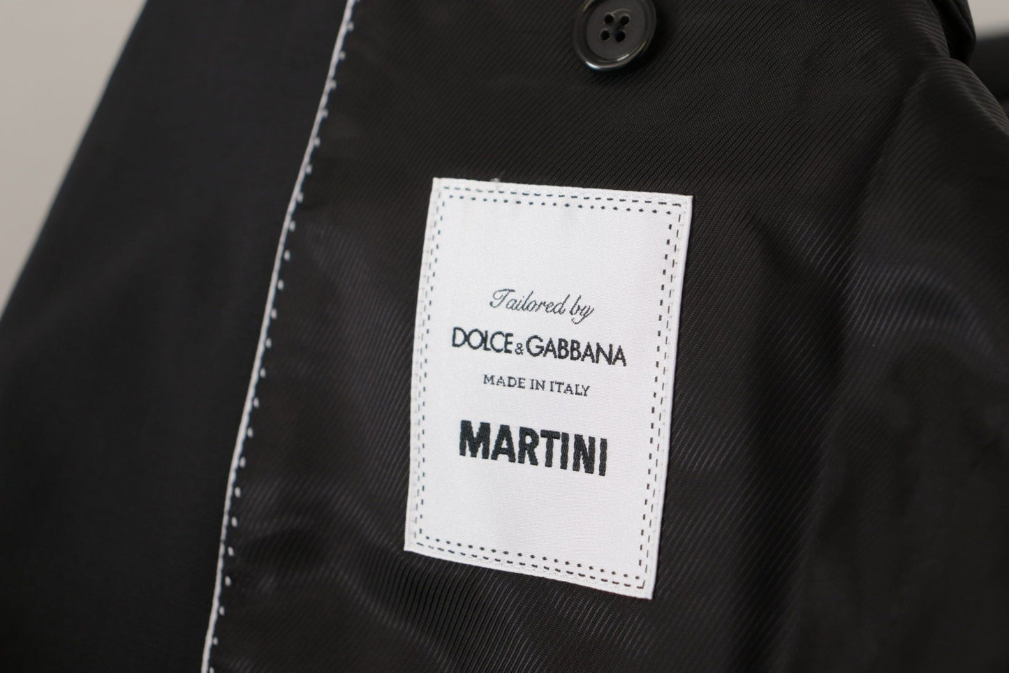 Dolce & Gabbana Elegant Black Three Piece Wool Suit