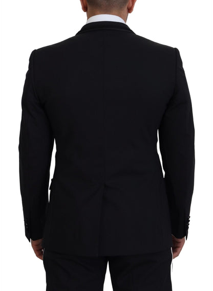 Dolce & Gabbana Black MARTINI Slim Fit Jacket Blazer