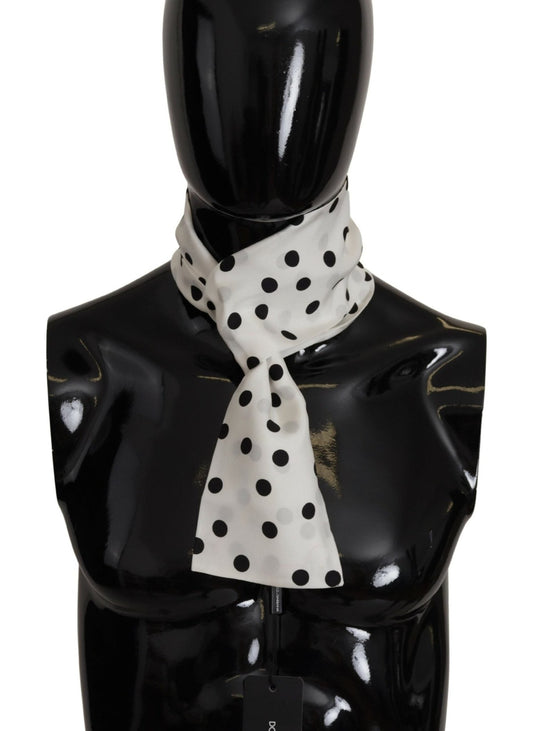 Dolce & Gabbana Dapper Silk Polka Dot Men's Scarf Wrap