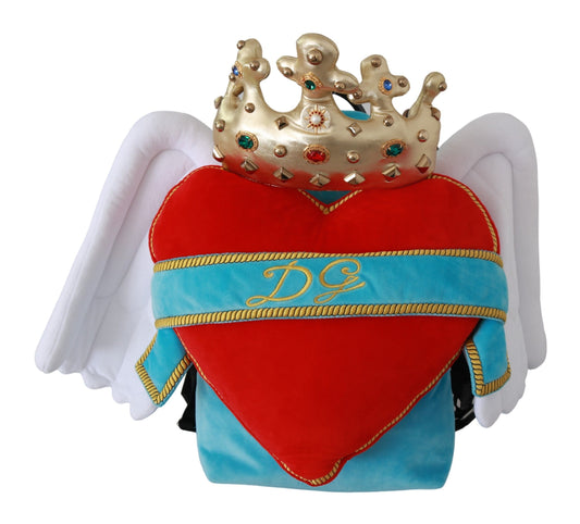 Dolce & Gabbana Jeweled Heart Wings Backpack