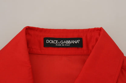 Dolce & Gabbana Elegant Silk Collared Long Sleeve Polo Top