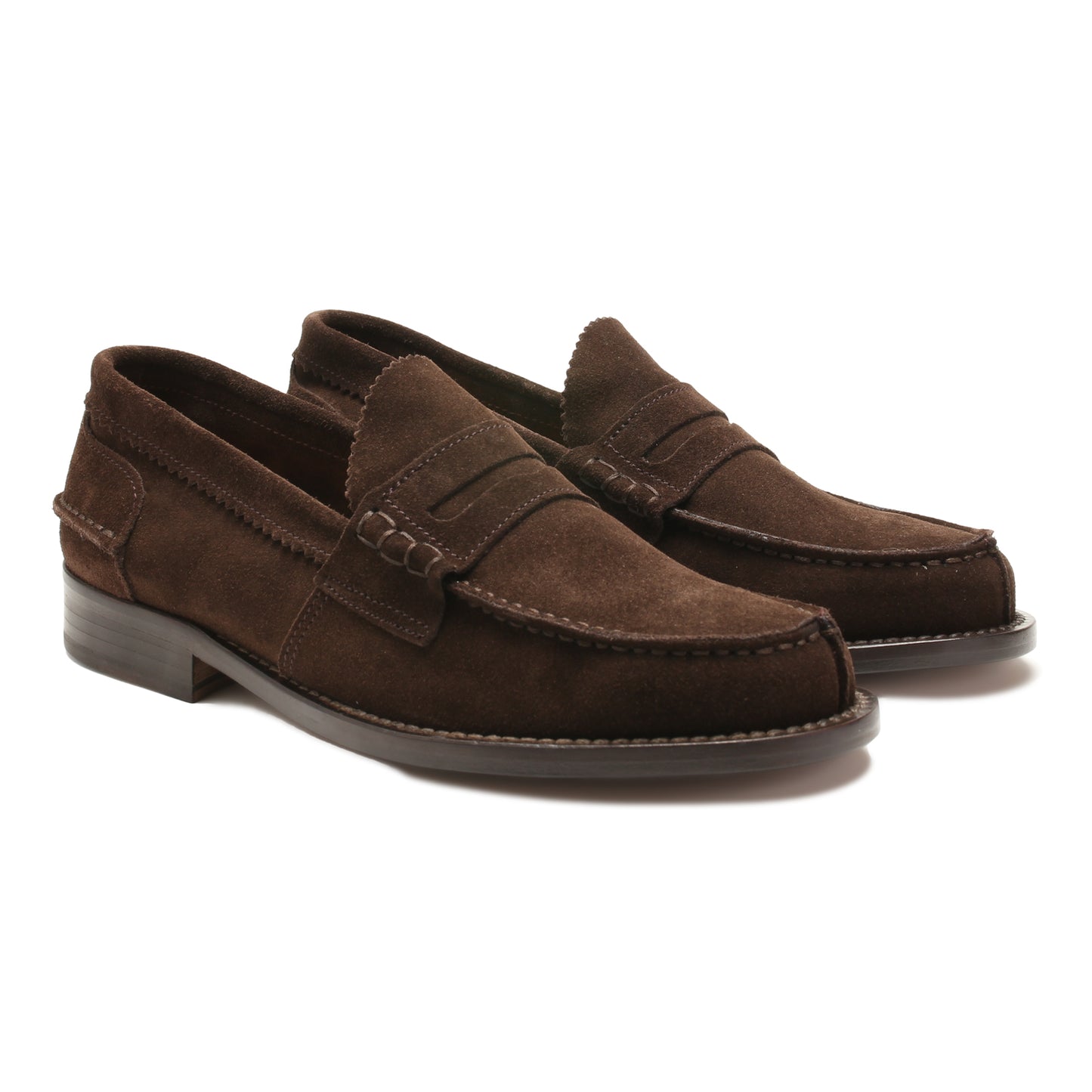 Saxone of Scotland Elegant Mens Suede Leather Loafers