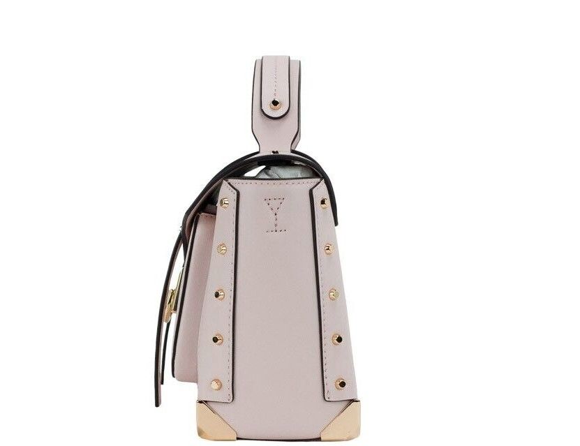 Michael Kors Manhattan Medium Powder Blush Leather Top Handle Satchel Handbag