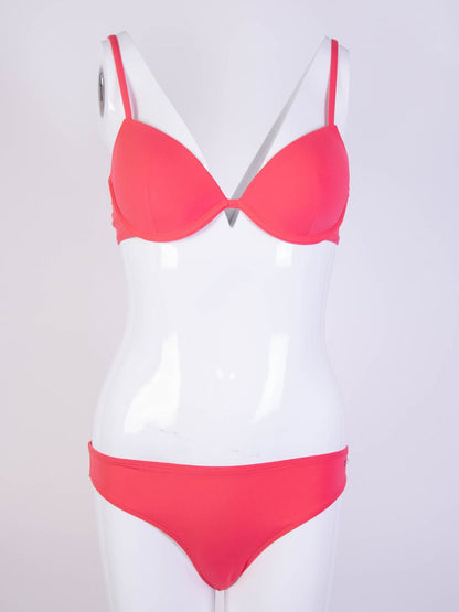 Emporio Armani Underwire Bikini Triangle Bikini In Fuxia