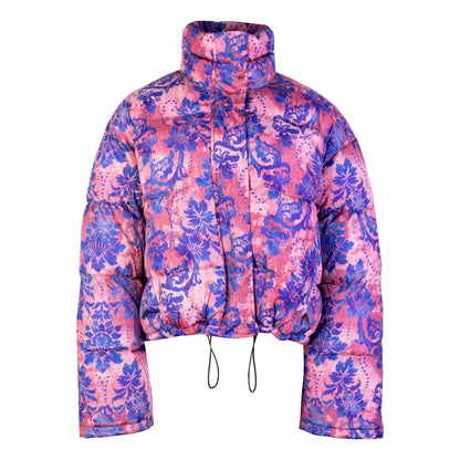 Versace Jeans Cropped Polyester Printed Jacket