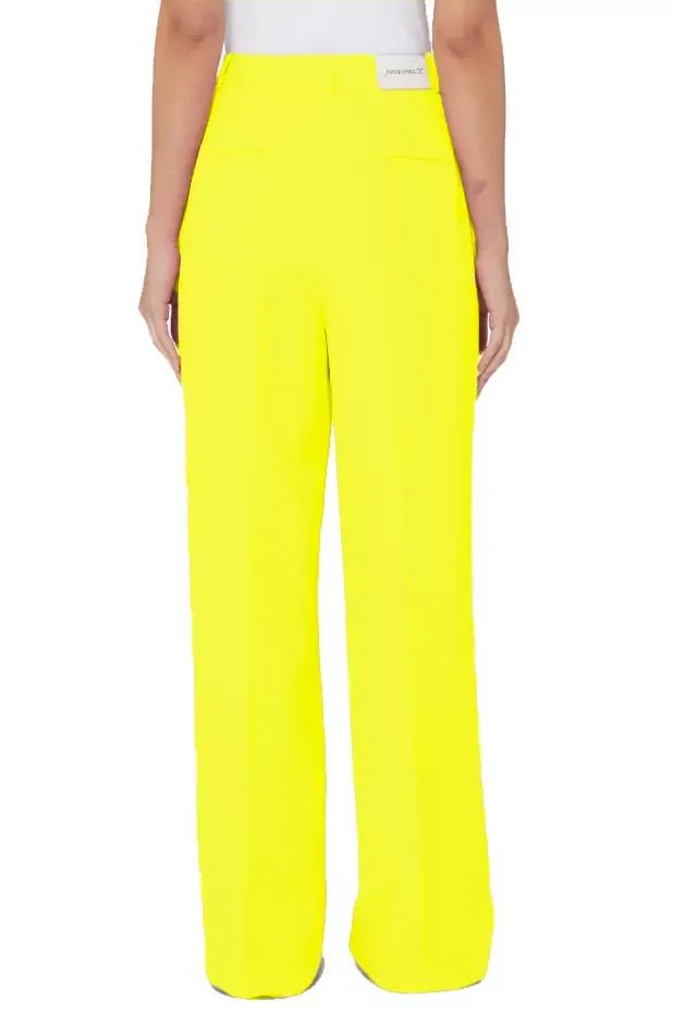 Hinnominate Sunshine Yellow Soft Trousers with Pockets