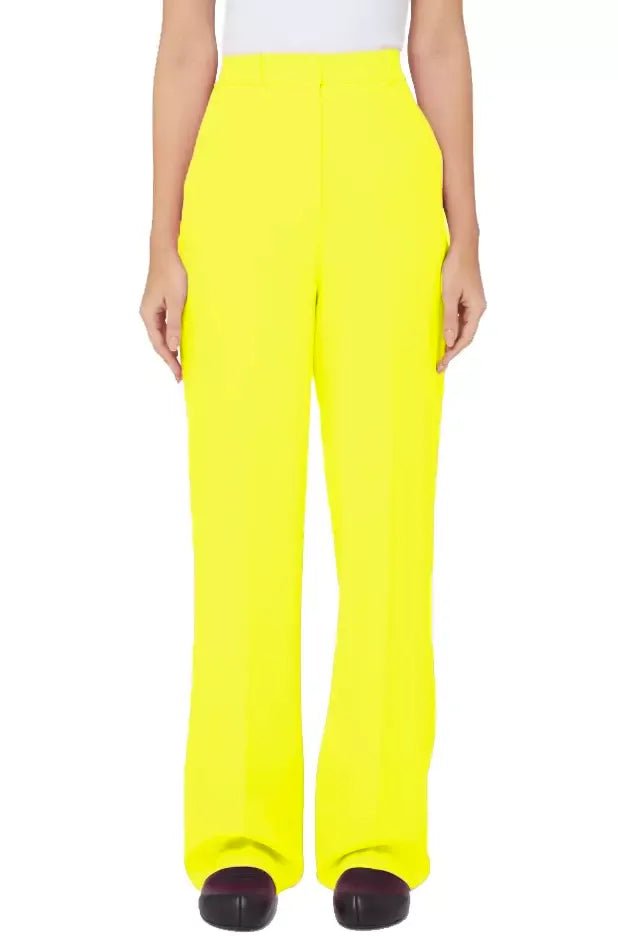 Hinnominate Sunshine Yellow Soft Trousers with Pockets