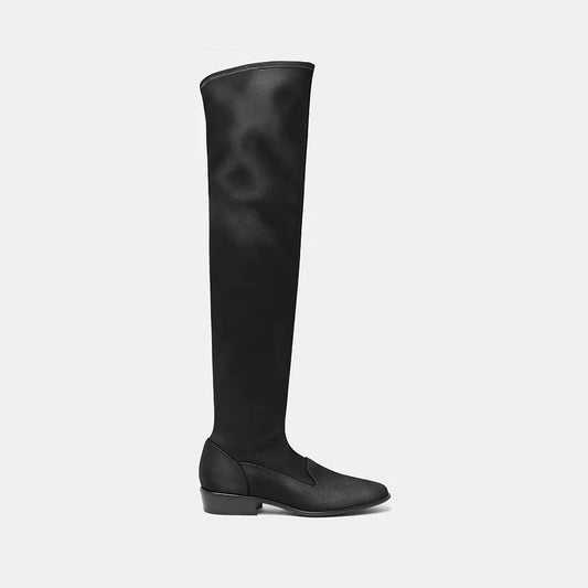 Charles Philip Black Leather Boot