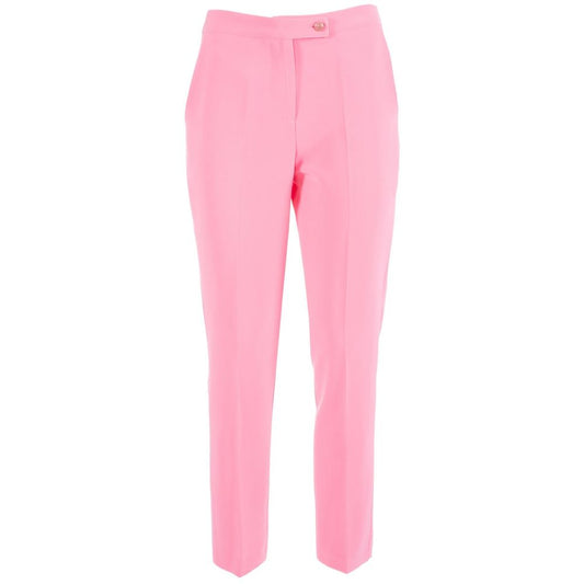 Yes Zee Elegant Crepe Trousers in Blush Pink