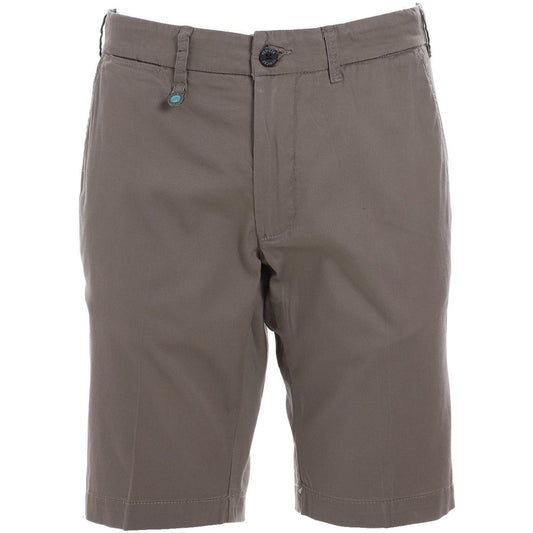 Yes Zee Chic Gray Four-Pocket Bermuda Shorts
