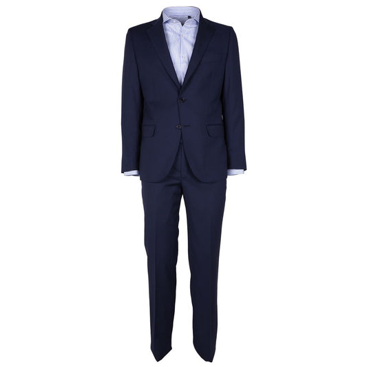 Made in Italy Elegant Men's Wool Suit in Classic Blue