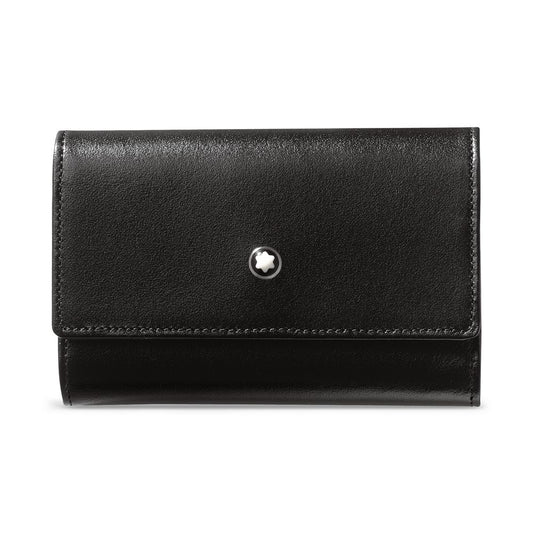 Montblanc Elegant Black Calfskin Leather Key Case