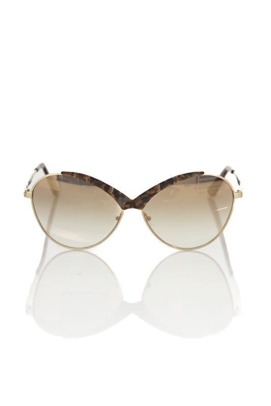 Frankie Morello Butterfly-Shaped Metallic Sunglasses