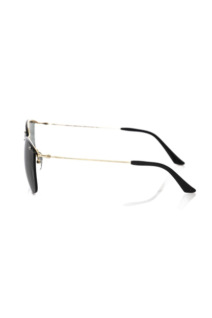 Frankie Morello Gold Accent Clubmaster Sunglasses