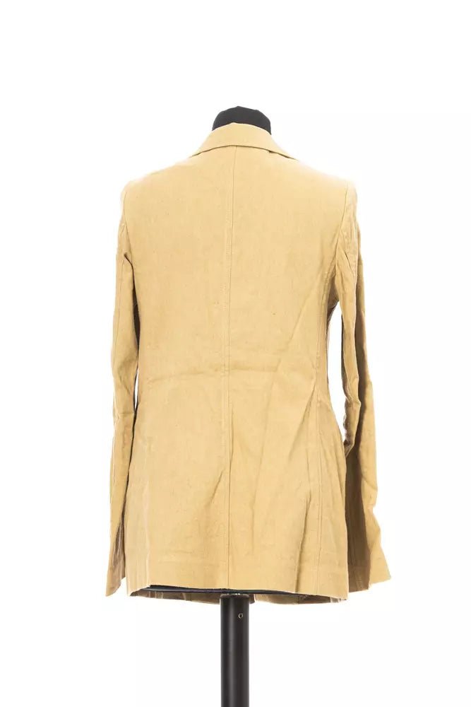 Jacob Cohen Beige Cotton-Linen Blend Jacket