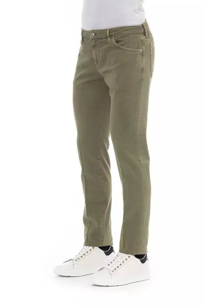 PT Torino Green Cotton Jeans & Pant