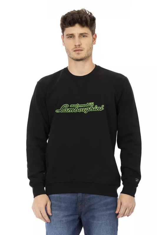 Automobili Lamborghini Sleek Cotton Crewneck Sweatshirt with Logo