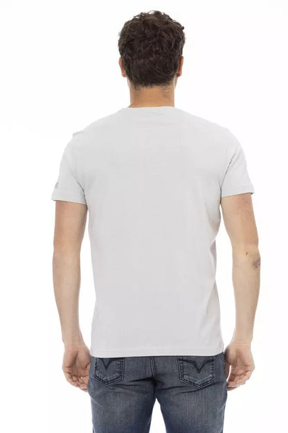 Trussardi Action Premium Gray Short Sleeve Cotton T-Shirt