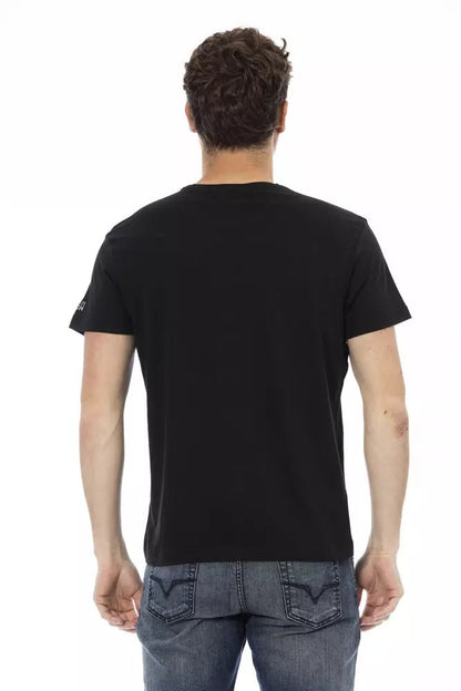 Trussardi Action Black Cotton T-Shirt