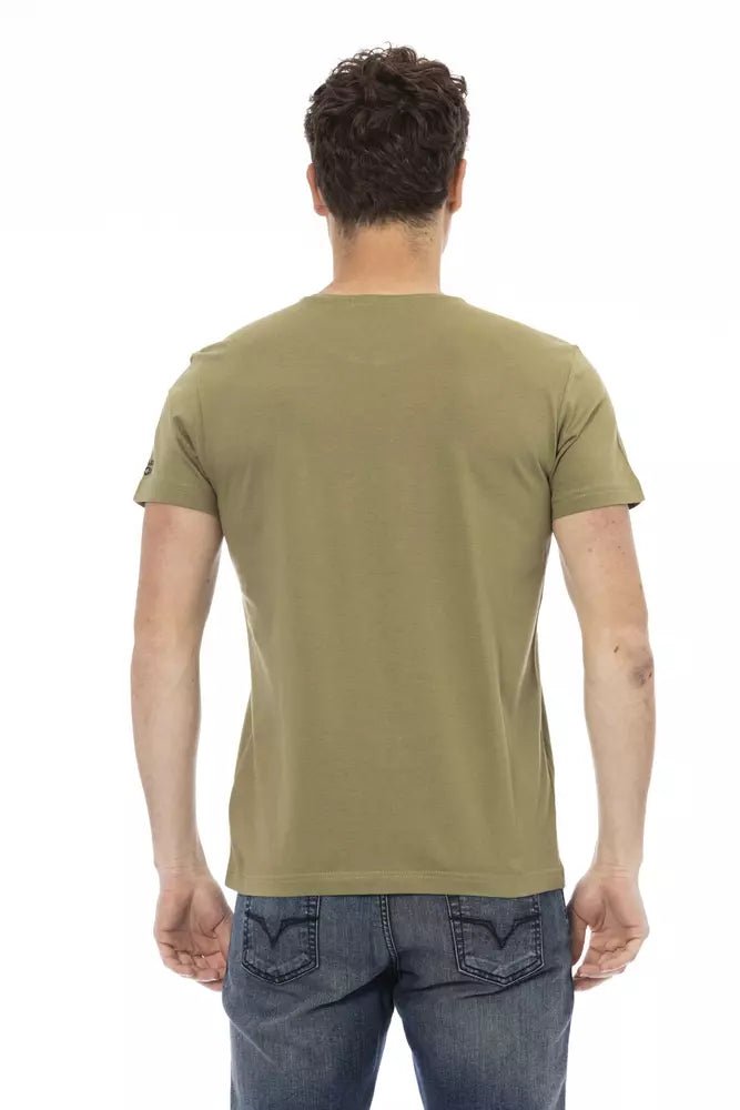 Trussardi Action Elegant Green Short Sleeve T-Shirt
