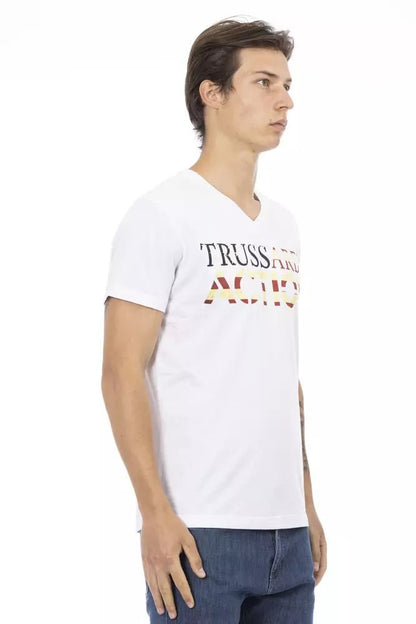 Trussardi Action White Cotton T-Shirt