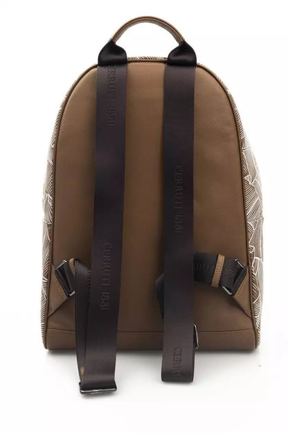 Cerruti 1881 Brown Leather Backpack