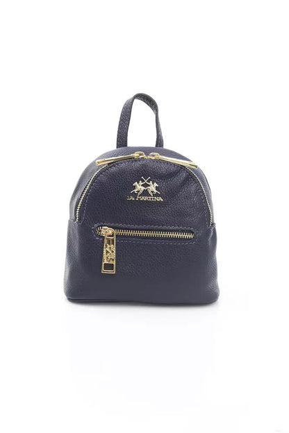 La Martina Purple CALF Leather Crossbody Bag