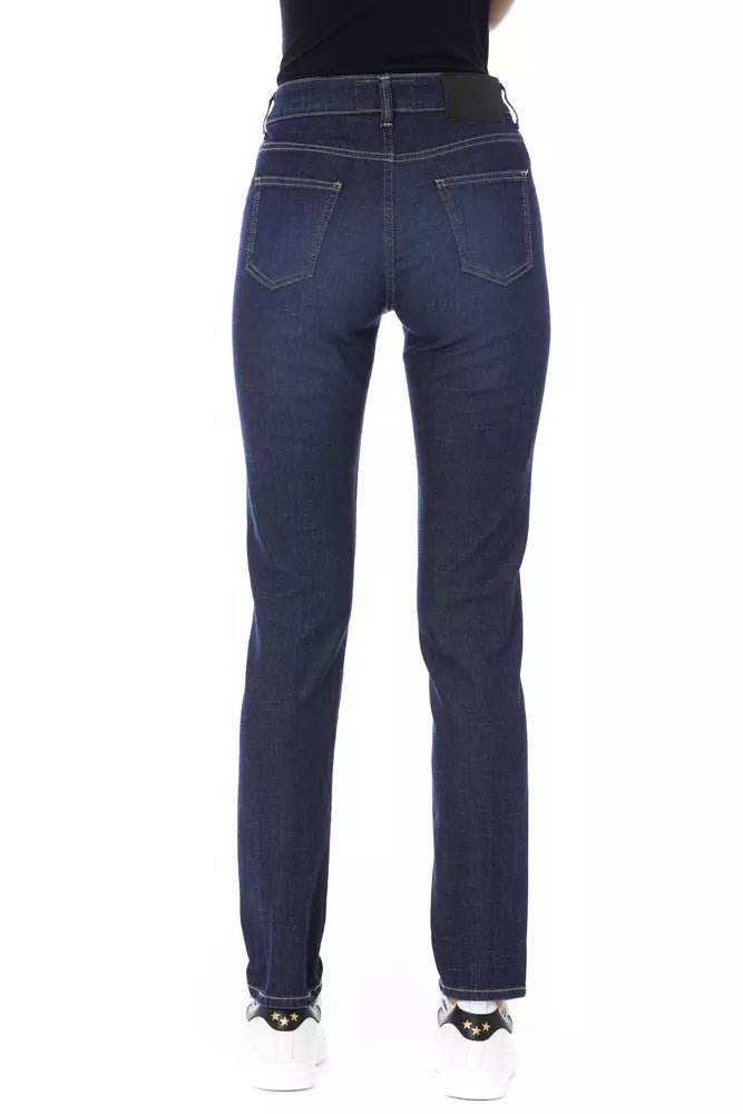 Baldinini Trend Chic Tricolor Detailed Designer Jeans