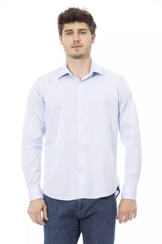 Baldinini Trend Sleek Light Blue Italian Shirt for Men