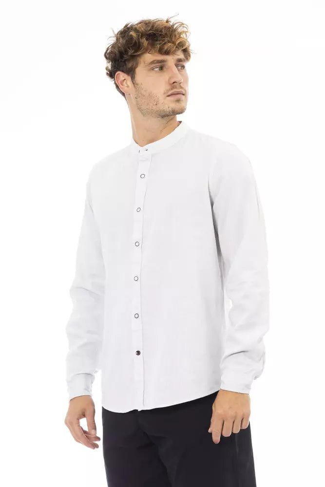 Baldinini Trend Elegant Mandarin Collar Men's Shirt