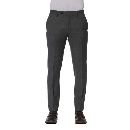 Trussardi Elegant Gray Trousers with Tailored Finish