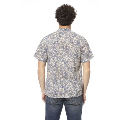 Distretto12 Beige Cotton-Linen Summer Shirt
