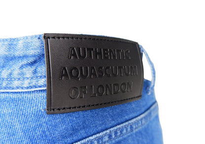 Aquascutum Chic Light Blue Cotton Denim Jeans