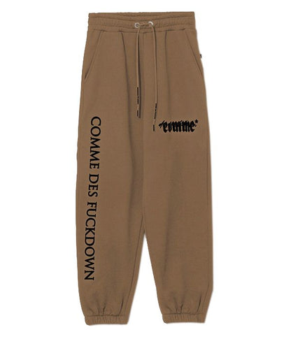 Comme Des Fuckdown Italian-Made Cotton Sweatpants with Front Print