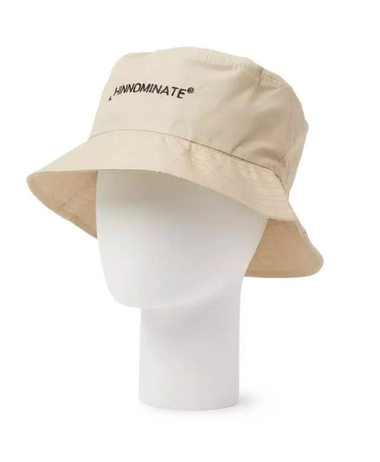 Hinnominate Beige Cotton Hat with Front Logo