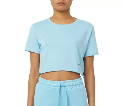 Hinnominate Light Blue Cotton Tops & T-Shirt