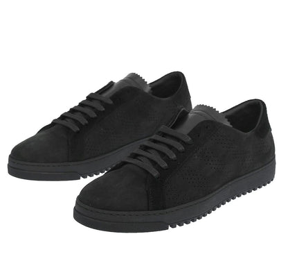 Off-White Elegant Suede Calfskin Lace-Up Sneakers