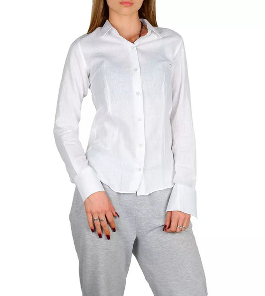 Made in Italy Elegant Milano Spring/Summer Cotton-Linen Shirt